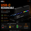 MSV M160 RGB Pocket Video Light | Rechargeable Camera Light with 360° Full Color, HSI & CCT Modes for Photography, Vlogging & Live Streaming